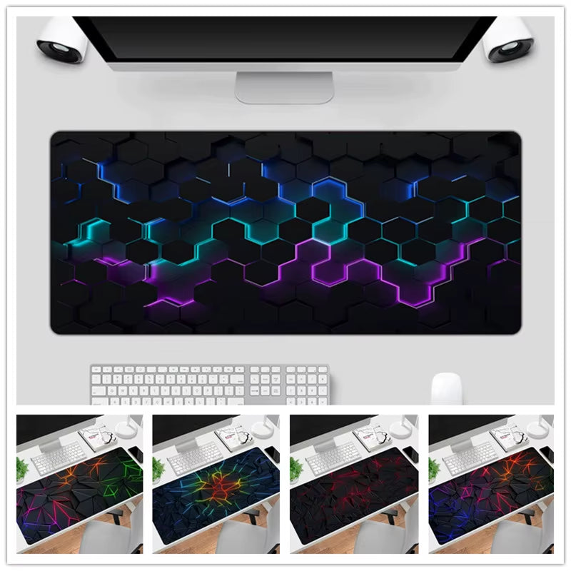 Color Modern Diamond Pattern Mouse Pad Non Slip Simple Light Luxury Gamer Large Mousepad Keyboard Deskpad Gaming Accessories