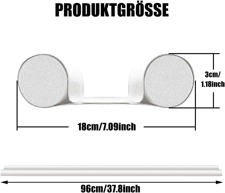 Zugluftstopper Für Türen,1 Stück Türen Zugluftstopper Mit Doppeldichtung,Türbodendichtung,Effektive Gegen Zugluft,Kälte, Lärm Und Insekt,(96Cm/Weiß)