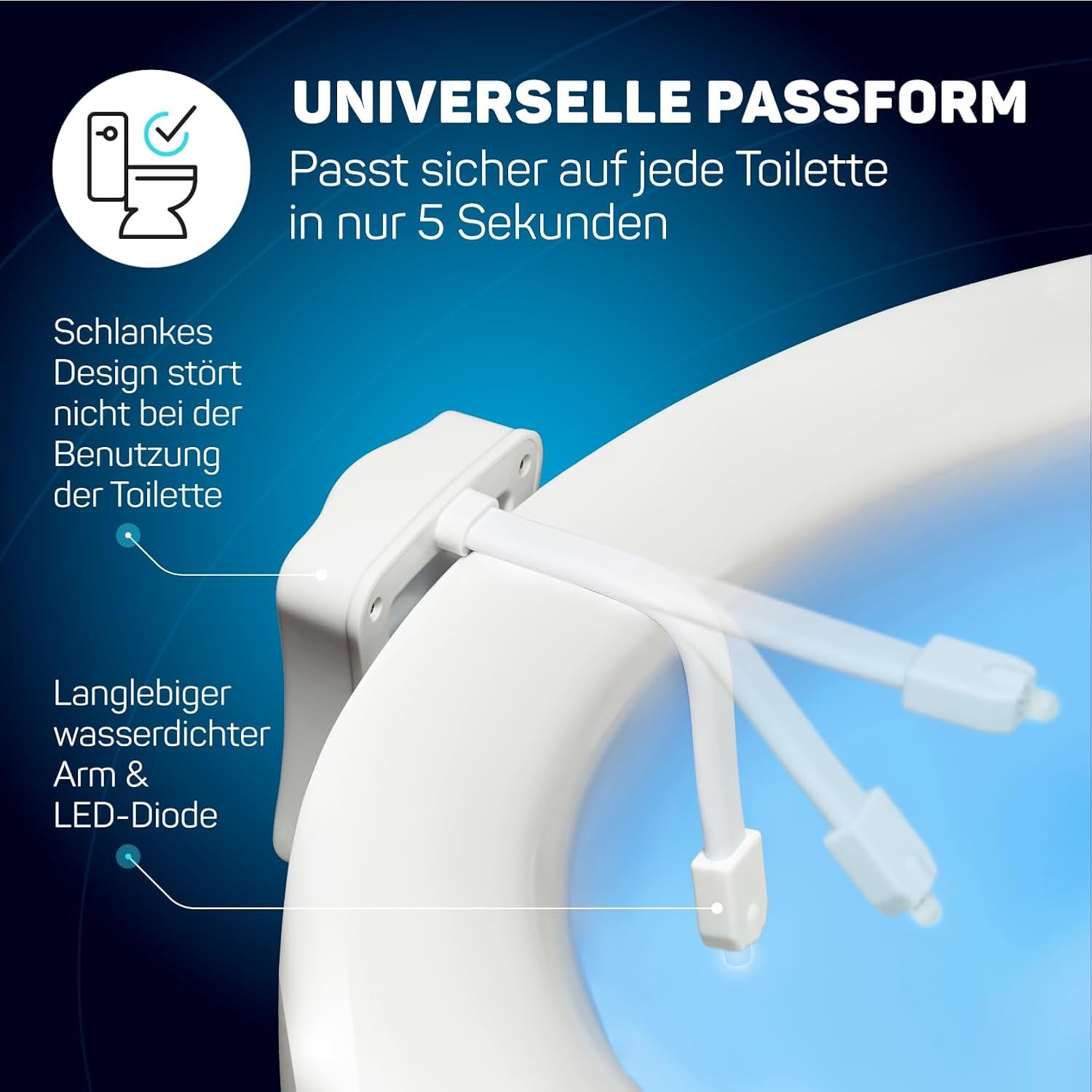 Das Original WC Licht. Coole LED Toilettenlicht Gadgets. Praktische Weihnachtsgeschenke. Lustige Geschenke Für Männer Frauen Herren. Geschenkideen Weihnachten Männergeschenke Geschenk Wichtelgeschenk