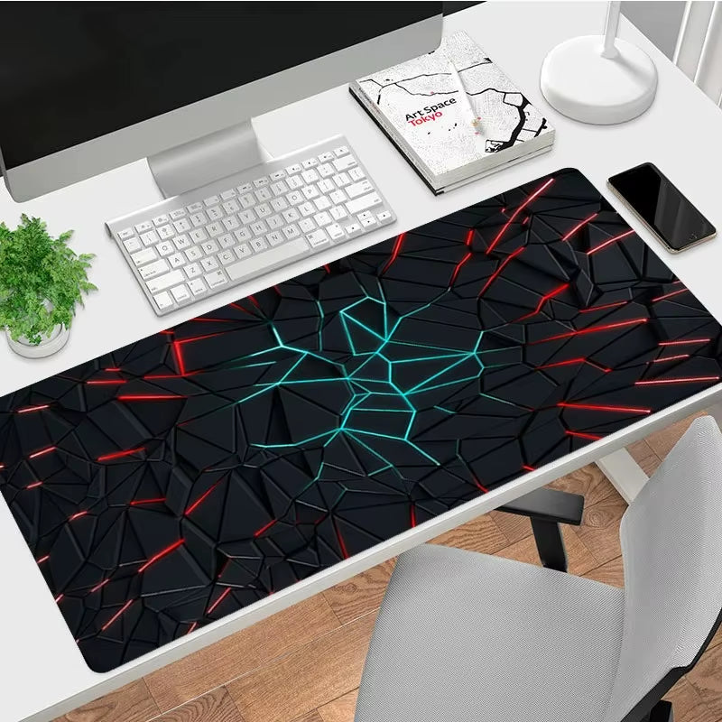 Color Modern Diamond Pattern Mouse Pad Non Slip Simple Light Luxury Gamer Large Mousepad Keyboard Deskpad Gaming Accessories