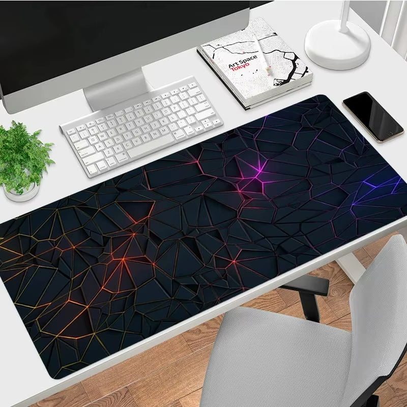 Color Modern Diamond Pattern Mouse Pad Non Slip Simple Light Luxury Gamer Large Mousepad Keyboard Deskpad Gaming Accessories