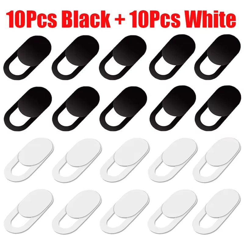 Webcam Cover Shutter Magnet Slider Plastic Camera Cover for Ipad Tablet Web Laptop Pc Camera Mobile Phone Lenses Privacy Sticker