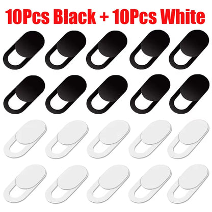 Webcam Cover Shutter Magnet Slider Plastic Camera Cover for Ipad Tablet Web Laptop Pc Camera Mobile Phone Lenses Privacy Sticker