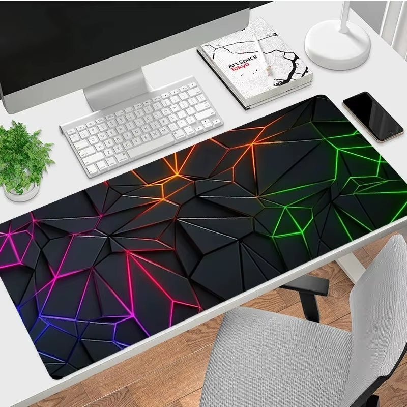 Color Modern Diamond Pattern Mouse Pad Non Slip Simple Light Luxury Gamer Large Mousepad Keyboard Deskpad Gaming Accessories