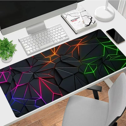 Color Modern Diamond Pattern Mouse Pad Non Slip Simple Light Luxury Gamer Large Mousepad Keyboard Deskpad Gaming Accessories