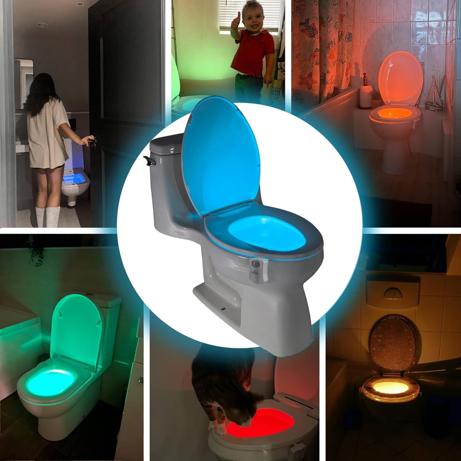 Das Original WC Licht. Coole LED Toilettenlicht Gadgets. Praktische Weihnachtsgeschenke. Lustige Geschenke Für Männer Frauen Herren. Geschenkideen Weihnachten Männergeschenke Geschenk Wichtelgeschenk