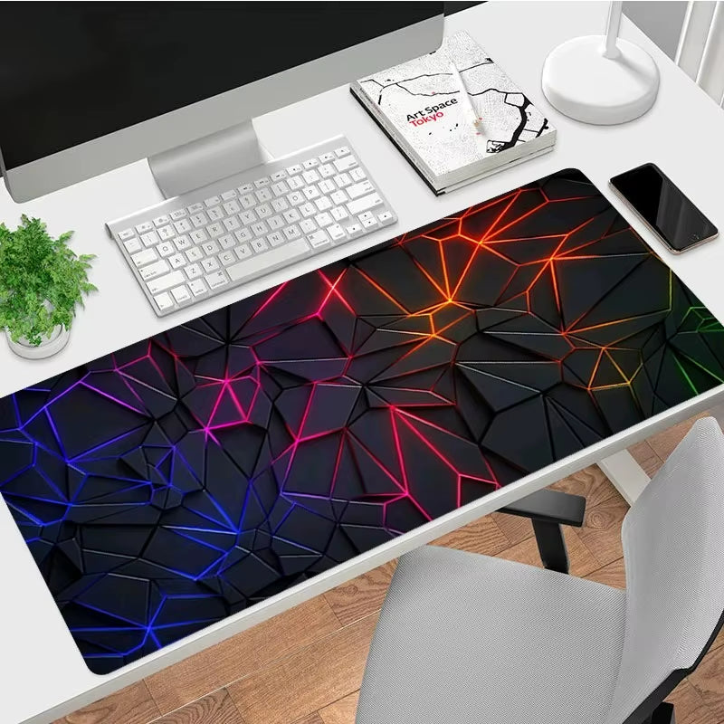 Color Modern Diamond Pattern Mouse Pad Non Slip Simple Light Luxury Gamer Large Mousepad Keyboard Deskpad Gaming Accessories