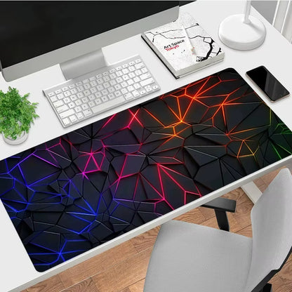 Color Modern Diamond Pattern Mouse Pad Non Slip Simple Light Luxury Gamer Large Mousepad Keyboard Deskpad Gaming Accessories