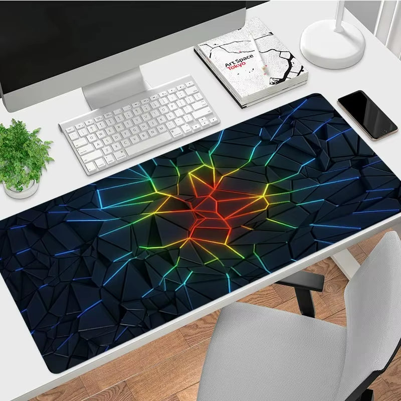 Color Modern Diamond Pattern Mouse Pad Non Slip Simple Light Luxury Gamer Large Mousepad Keyboard Deskpad Gaming Accessories