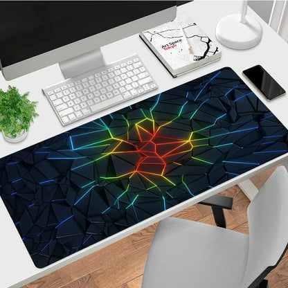 Color Modern Diamond Pattern Mouse Pad Non Slip Simple Light Luxury Gamer Large Mousepad Keyboard Deskpad Gaming Accessories