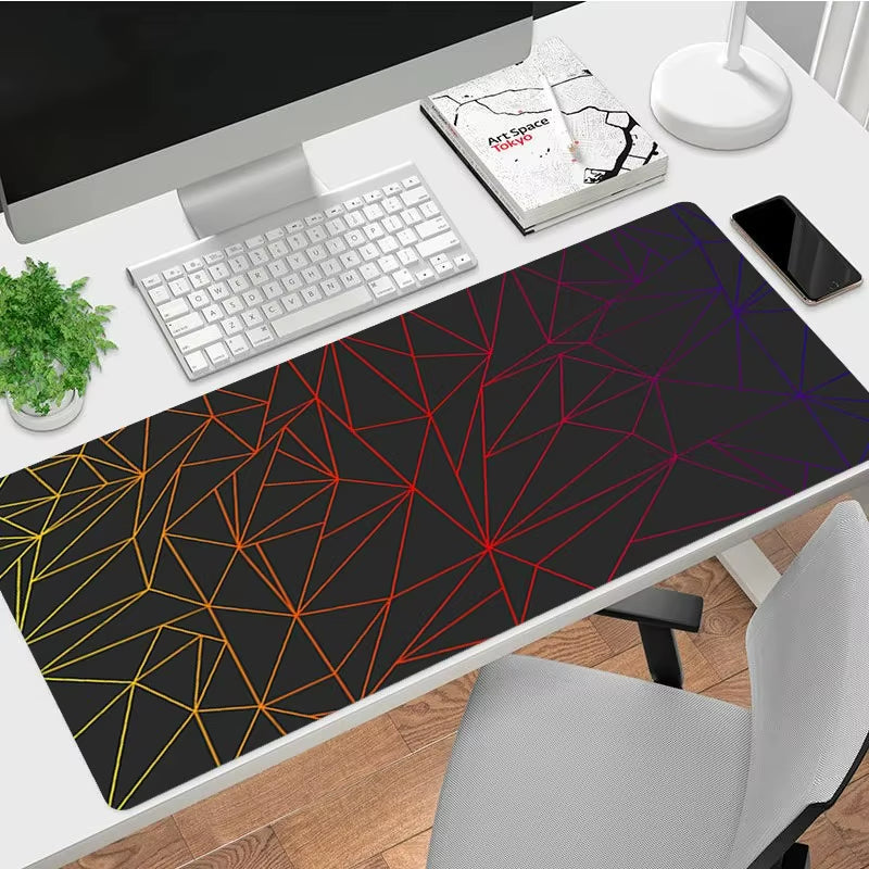 Color Modern Diamond Pattern Mouse Pad Non Slip Simple Light Luxury Gamer Large Mousepad Keyboard Deskpad Gaming Accessories